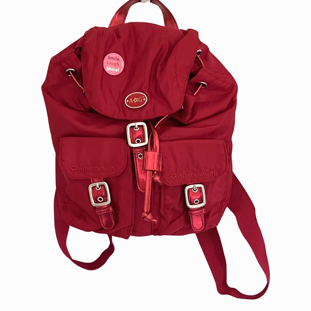 American Girl | Red Nylon Vintage Red Mini Backpack